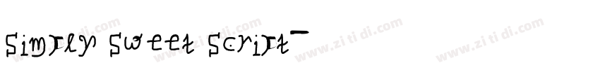 Simply Sweet Script字体转换